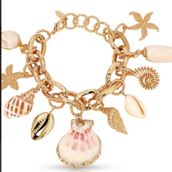 Ettika Mermaid Tears Assorted Shell Bracelet Costume Jewelry - Picture 2 of 6